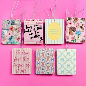 Cute Preppy Pink Car Air Freshener - Perfect for Any Car