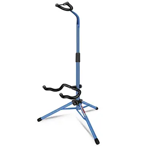 5 Core Guitar Stand Floor Adjustable Heavy Duty w Neck Holder for Acoustic Electric Classic Bass
