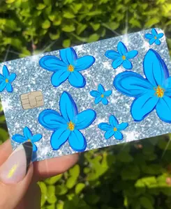 ExotixCard ultra bling reflective card skin back information