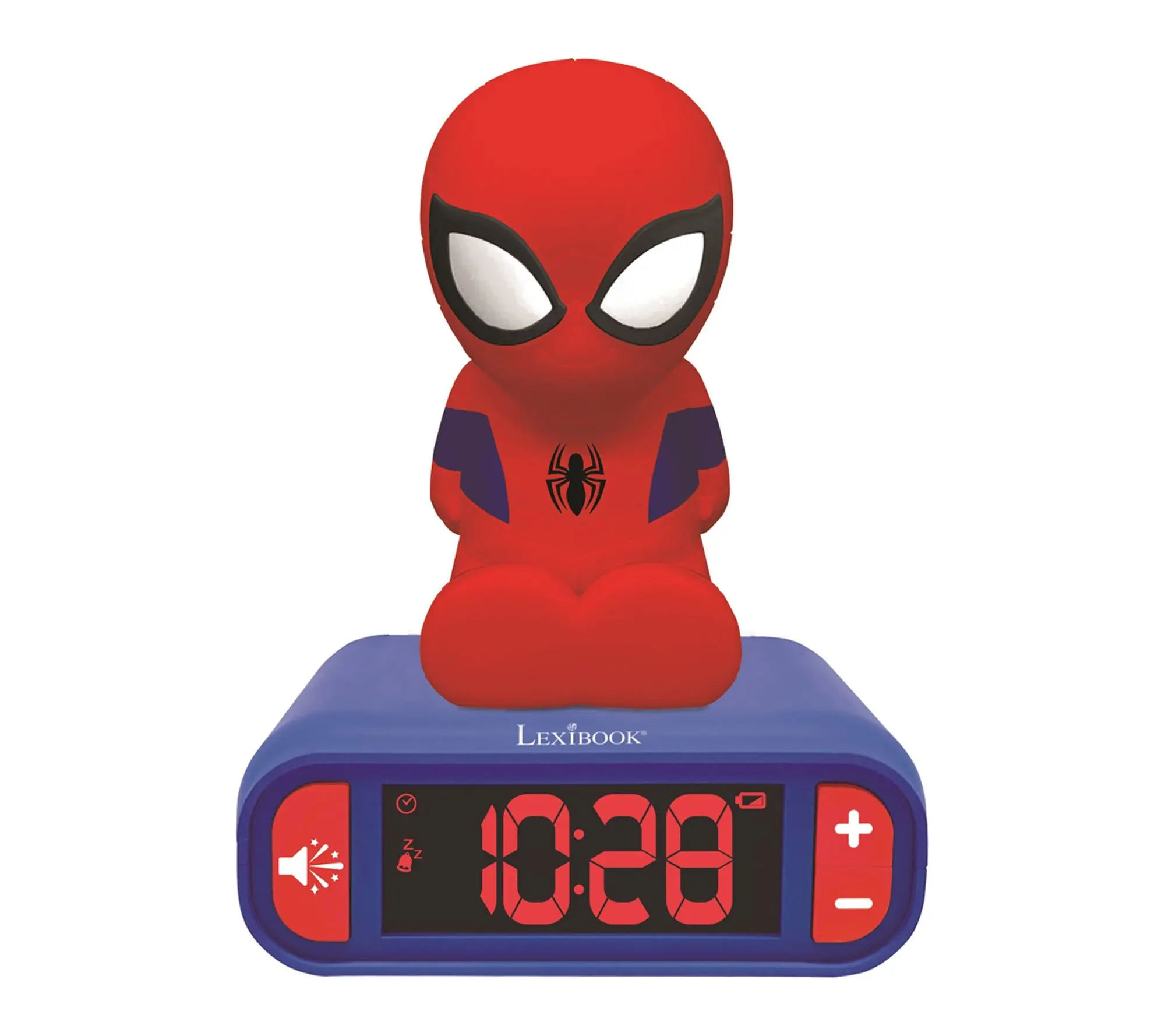 Lexibook SpiderMan 3D Alarm Clock with Night Light 3D & Sounds