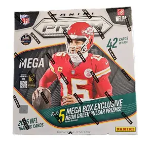 Panini 2025 NFL Prizm Neon Green Pulsar Football Mega Box