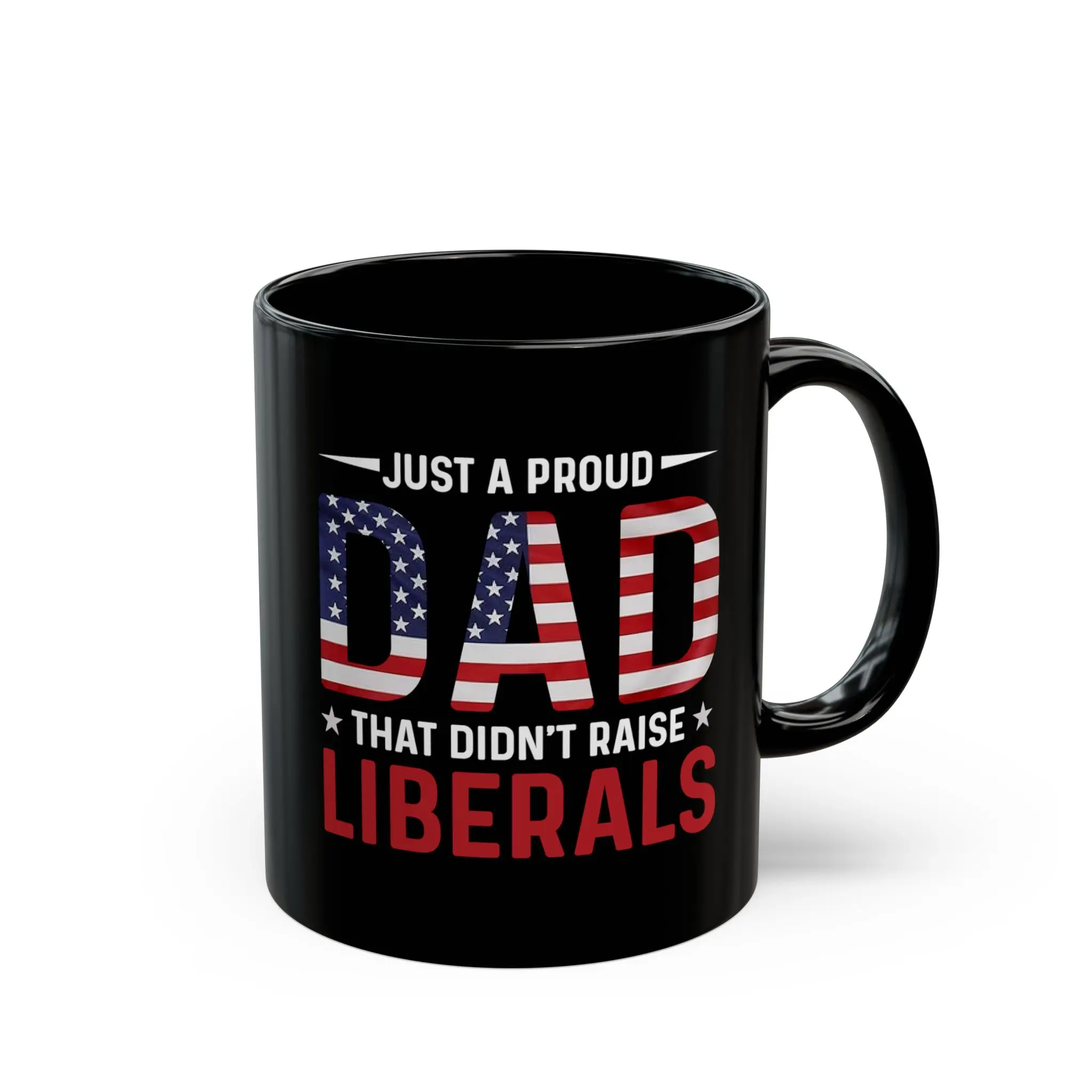 Funny Father's Day 11oz Glossy Printed Ceramic Coffee Mug - Reusable, Washable Ceramic Cups for Daily Kitchen Drinkware Use