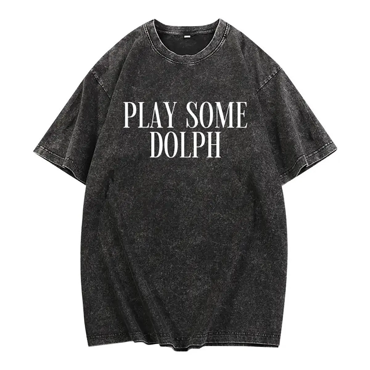 Women's T-shirt with Retro "Play Some Dolph" Graphic | Unique Vibe in a Heavyweight Soft Fabric | Relaxed Fit Day Wear