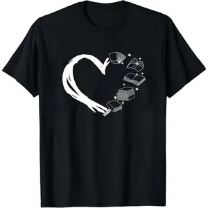 Book Lover T-shirt: Heart of Books Design, Reading Shirt