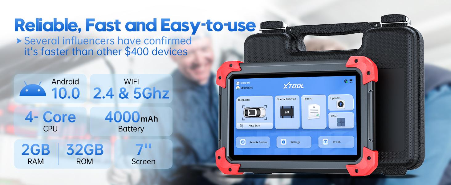 XTOOL D7 V2.0 Bidirectional Scan Tool 2026 Ai-Assisted OBD2 Scanner Diagnostic Tool with 36+ Resets, Full System Car Scanner with EPB, Injector Test, Throttle, Crank Sensor Relearn, FCA, CANFD & DoIP fathersdaygift XTOOL D7 V2.0 Bidirectional Scan Tool 2026 Ai-Assisted OBD2 Scanner Diagnostic Tool with 36+ Resets, Full System Car Scanner with EPB, Injector Test, Throttle, Crank Sensor Relearn, FCA, CANFD & DoIP fathersdaygift