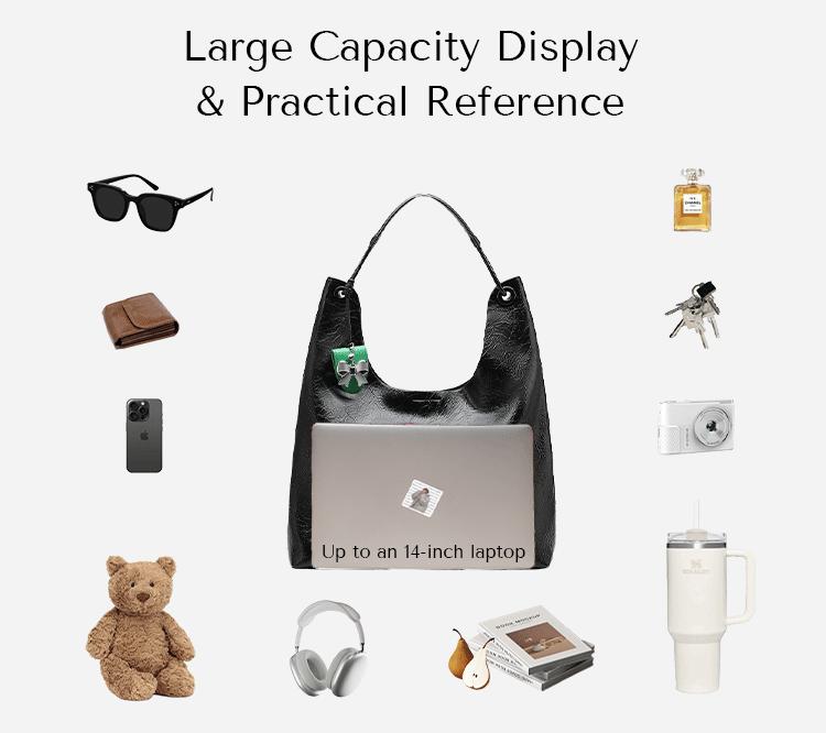 NEWBELLA Nora 2 PCS Set Hobo Bags,in PU Leather - Sleek Solid Color Top Handle Bag , School & Commute,FallFreshness Elegant Handbag