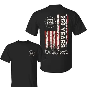 250 Years of Freedom America Semiquincentennial T-shirt, 250th Anniversary USA Flag T-shirt, We The People, For Men, For Women
