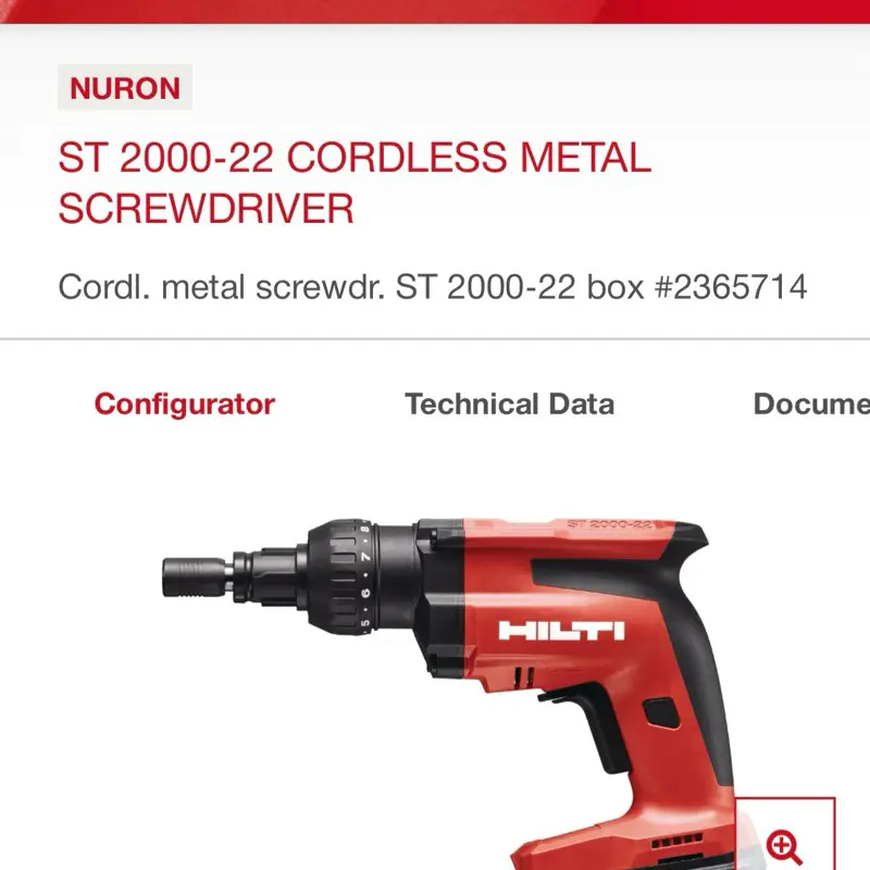ST 2000-22 cordless metal screwdriver ( tool only)