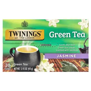 Twinings Green Tea, Jasmine, 20 Tea Bags, 1.41 oz (40 g)
