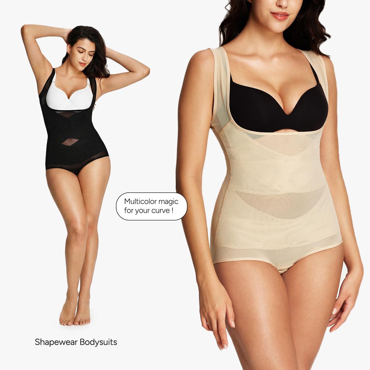 [MAX] Nebility Women's Mesh Breathable Shapewear - Basic Faja, Sleeveless High Waist Compression, Minimalist Comfort Body Shaping Underwear Firm Tummy Control Airslim Bodysuit summerwins