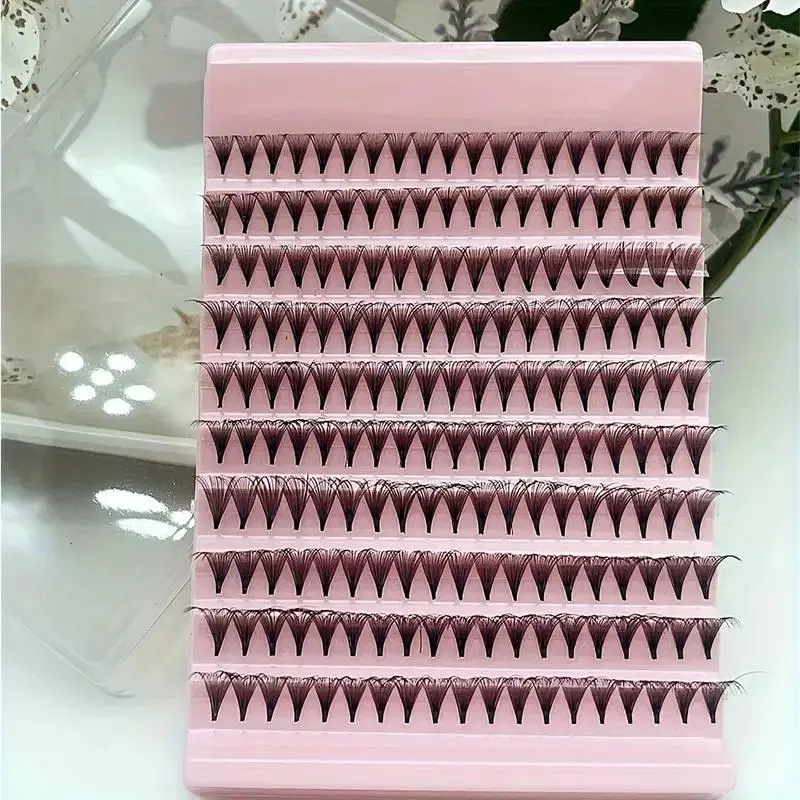 10D Thick Eyelash Extensions, 190pcs/set Mixed Length Individual False Eyelashes, Longer Looking Eyelashes, Volume Individual Lash, Diy Individual Lashes, Eye Makeup Enhancement Tool for Women & Girls, Cosmetic, Volumized Fake Eyelashes