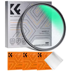【K&F CONCEPT】 Shimmer Diffusion 1 Effect Filter Optical Glass 18 Multi-Coated Glimmer Glass Filter for Camera Lens with 3 Cleaning Cloth (K-Series)