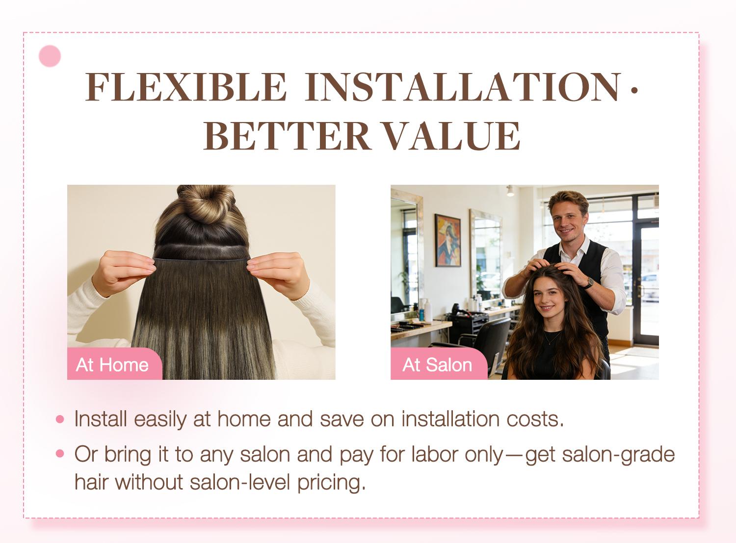 GOO GOO Sew In Weft Hair Extensions Real Human Hair Weft Extensions  Natural Straight Wefts Multiple Wearing Ways 10+ Color Choices Best Weft Extensions#SpringStatements