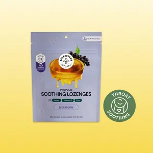 Elderberry Soothing Lozenges with Honey, Vitamin D, + Zinc
