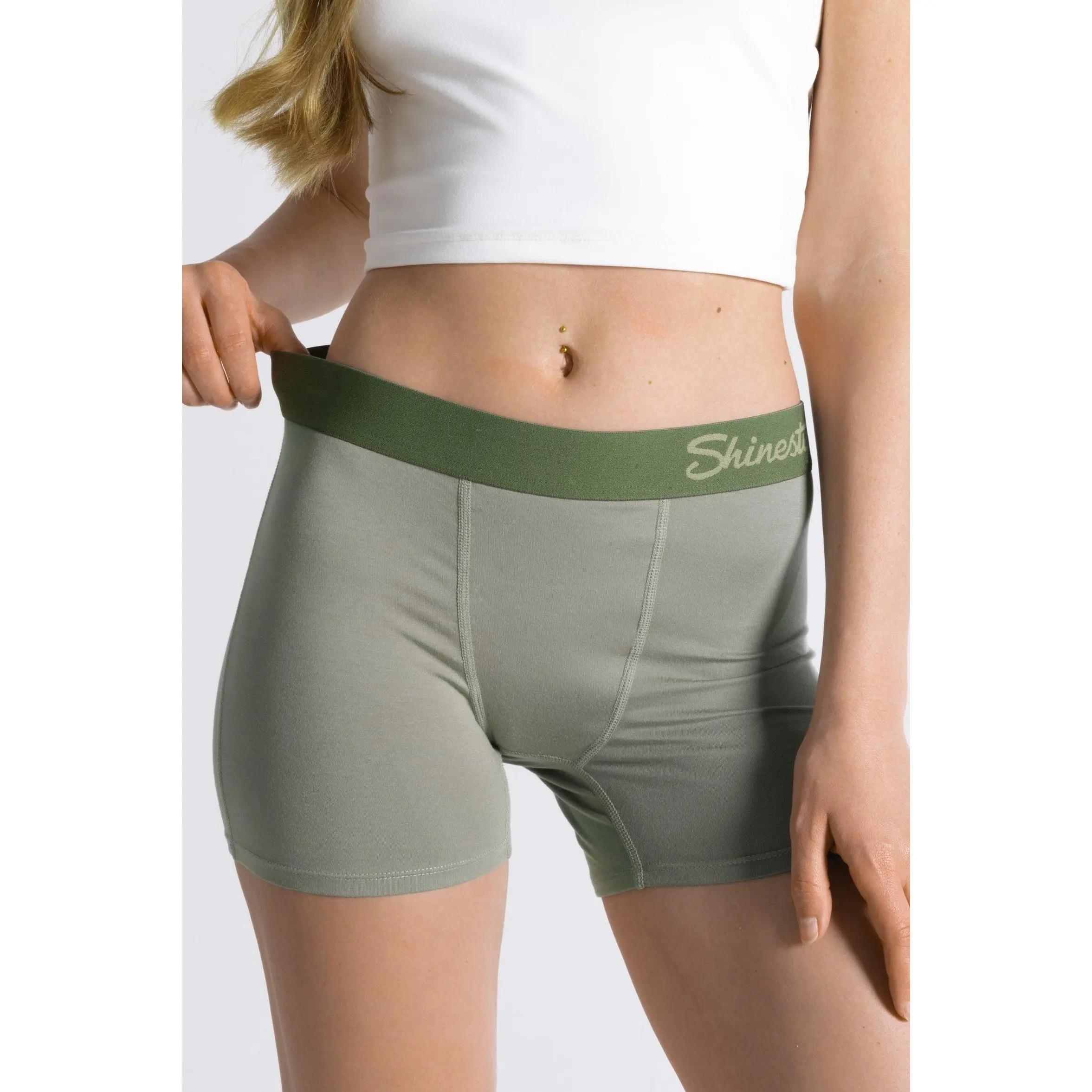 The Manzanilla | Shinesty Olive Green Women’s Boxers