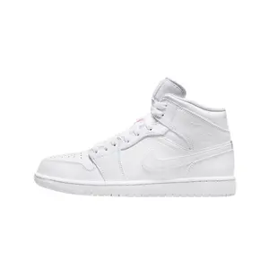 Men's Jordan 1 Mid White/White-White (554724 136)