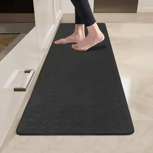 LOKHOM Kitchen Mat Cushioned Anti Fatigue Non Slip Waterproof Floor Mat Ergonomic Comfort Mat for Office Sink Laundry Desk Hand Hooked Doormat