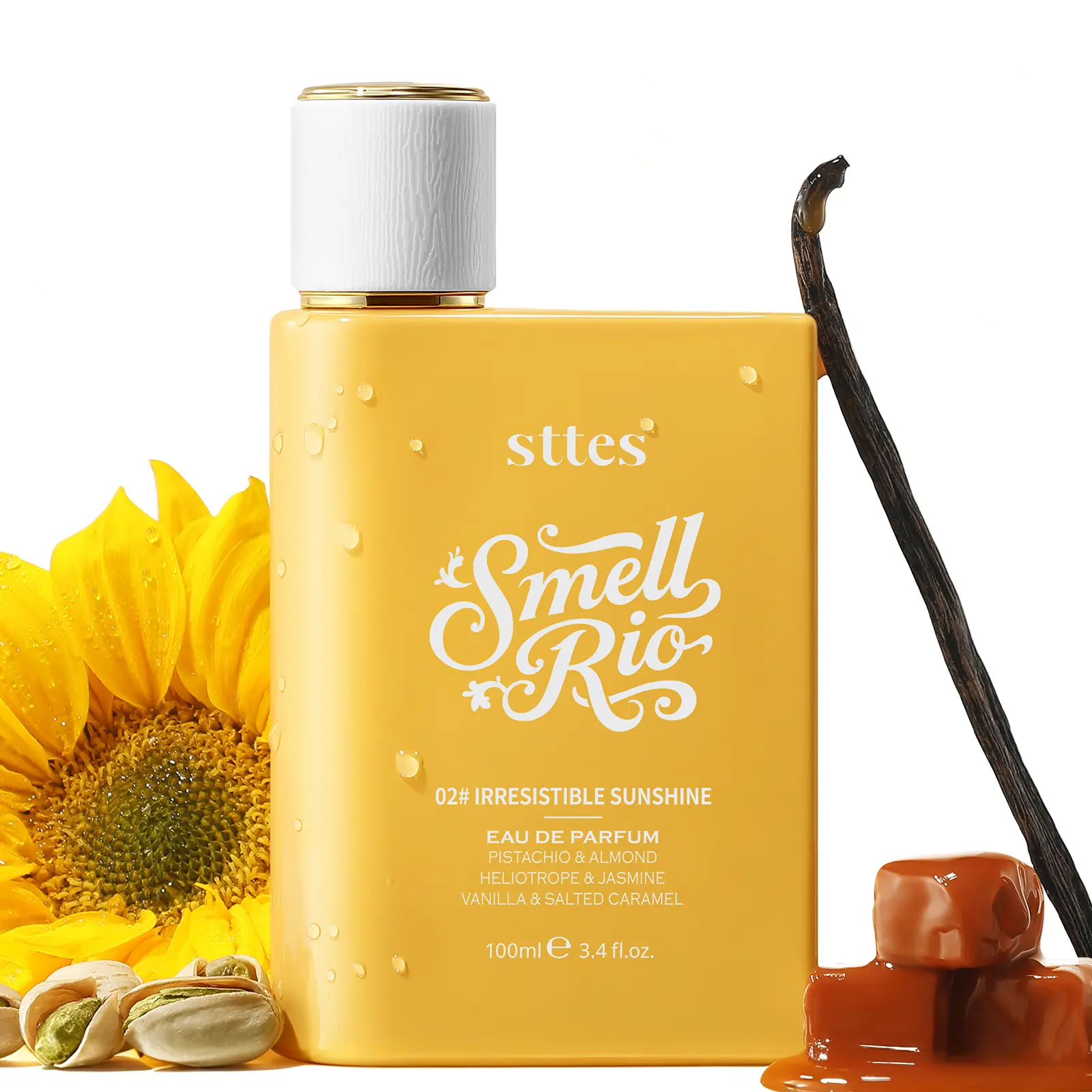 Sttes 02 Irresistible Women's Perfume - 100ml Eau de Parfum with Pistachio, Vanilla, Salted Caramel Notes - Long Lasting Signature Layering Perfumes for Women, Long Lasting Perfumes,back to school