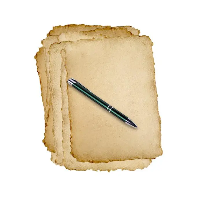 A5 (250GSM) Antique 50 Sheet Pack Handmade Hemp Paper