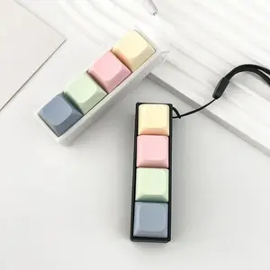 1/2 Pcs Creamy Keyboard Fidget Toy, Office Fidget Toys for Desk, 4 Keys Decompression Clicker Keyboard Fidget for Adul Stress Relief Pass Time