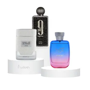 Oudlash Bundle | Shiyaaka Snow + Hawas London + 9 pm Night Out | Unisex Fragrance | 100 ML | Eau De Parfum | Pitahaya - Lavender & Cognac