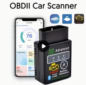 Wireless OBD2 Vehicle Scanner, BLE OBDII Diagnostic Tool for Auto Troubleshooting, Engine Error Code Reader for And Trucks, Complimentary Exclusive App for Ios And Android, Without Battery