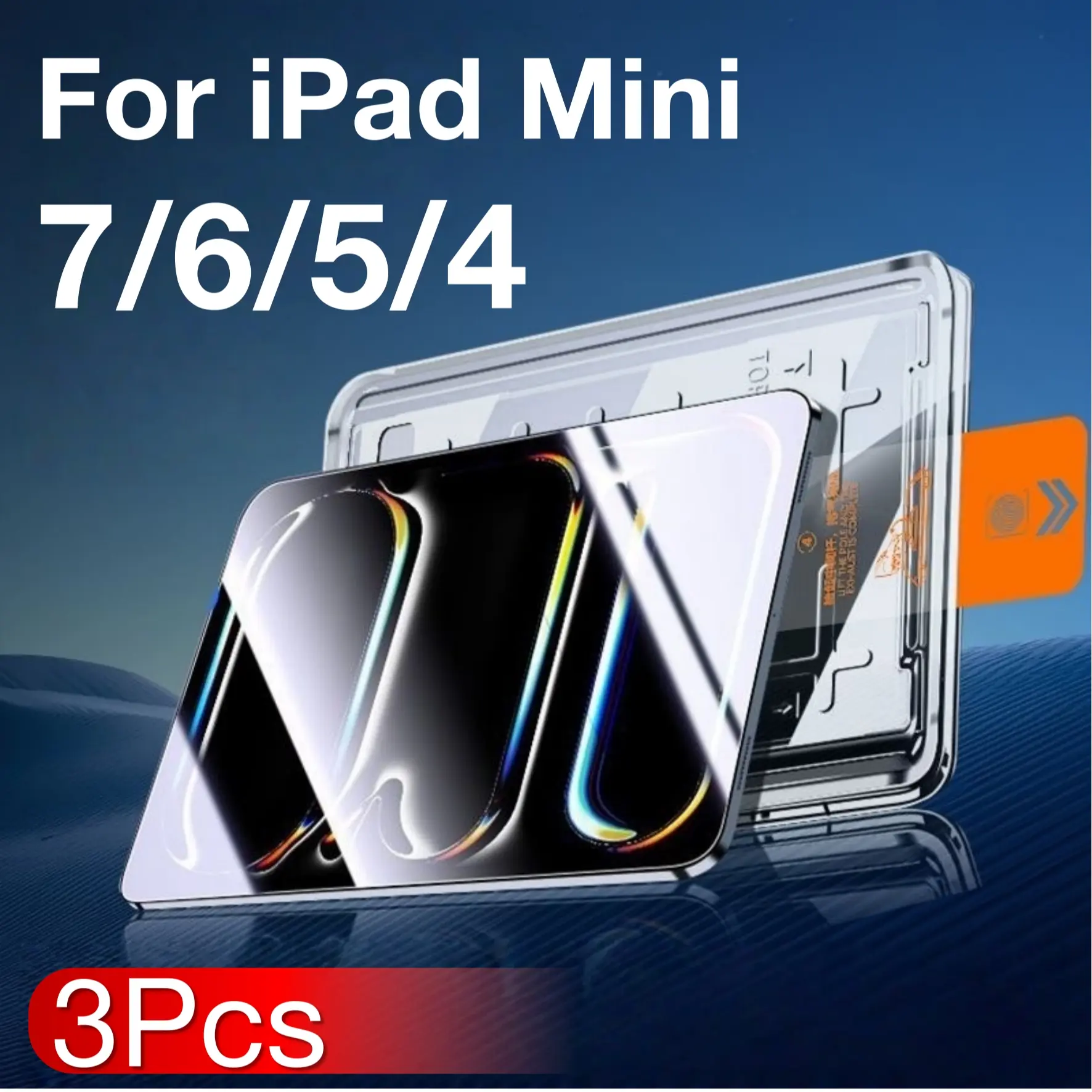 3-Pack Screen Protectors for Apple iPad Mini4/Mini5/Mini6/mini7 ,7.9in 8.3inSeries, 9h Hardness Tempered Glass Film, Bubble-Free Installation, Durable Protection, Protective