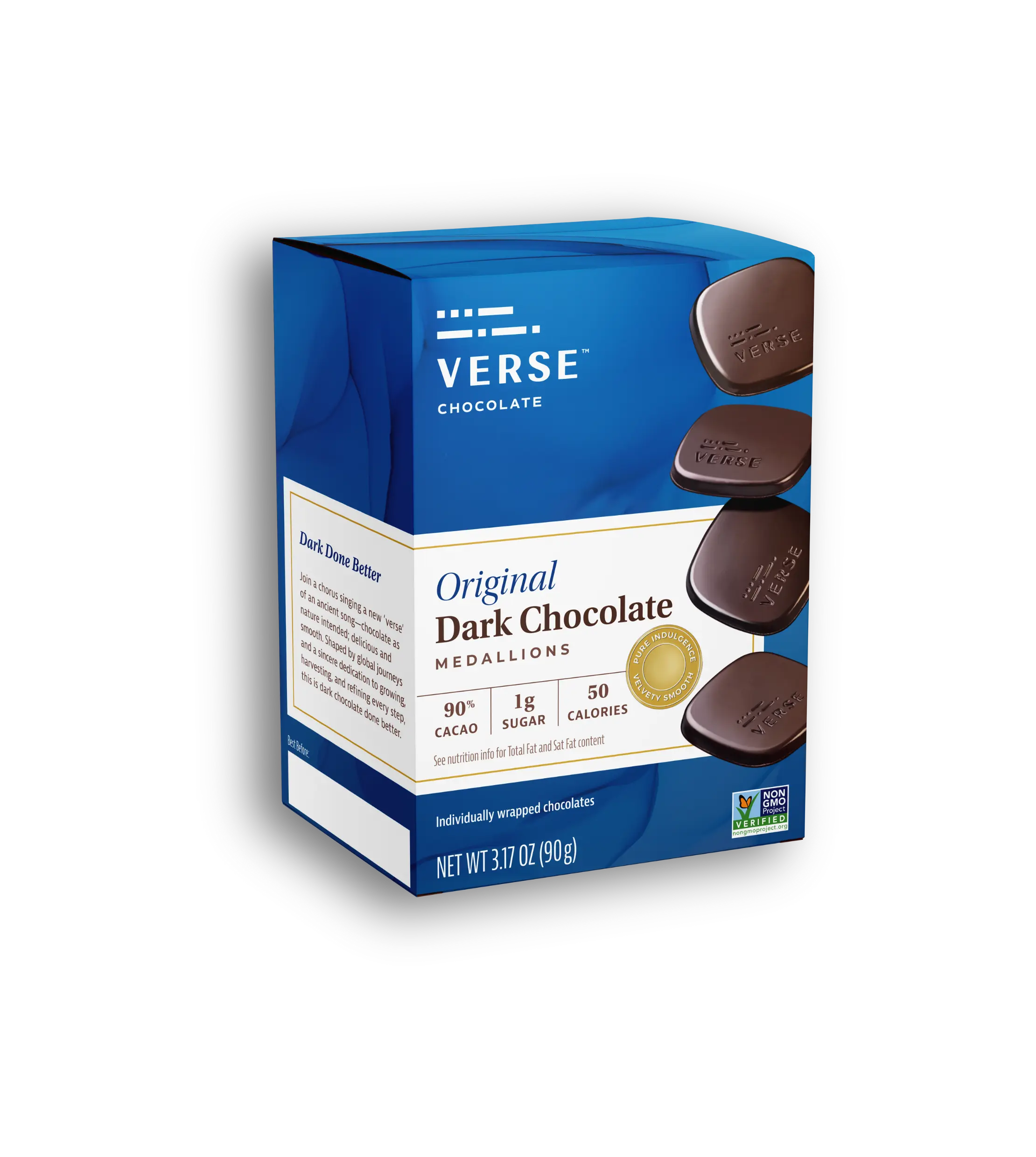 Original 90% Dark Chocolate Squares (2PK)