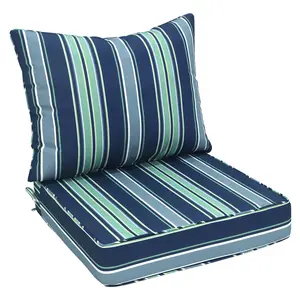 Outdoor Deep Seat Patio Seat Cushion Set, 25x25x5 inch, 2-Piece Back Chair Cushion, 1 Pack