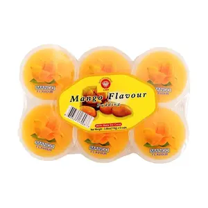 RED DIAMOND Malaysian Mango Pudding Jelly Cups - 6 Pack (110g Each) - Authentic Tropical Fruit Dessert Snack