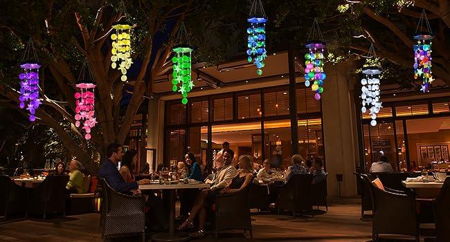 Summer Garden Decor – Colorful Solar Outdoor Shell Wind Chime Hanging Light! Perfect Holiday Gift for Women, Moms, Grandmas & Girls, Waterproof & Durable for Garden Parties, Porch, Patio & Yard