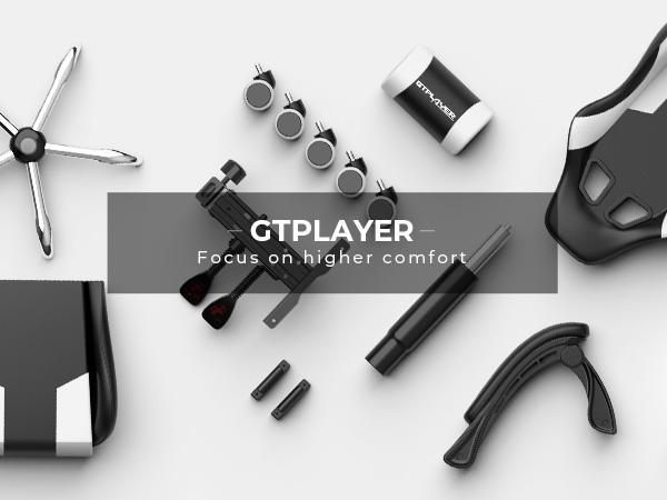 【Buy 1 get 4】Ergonomic Office Chair Pocket Spring Seat & Memory Foam Pillow, Gaming Chair with Pocket Spring Cushion, 360° Swivel, Adjustable Height, Reclining 90°-160°, Extendable Footrest