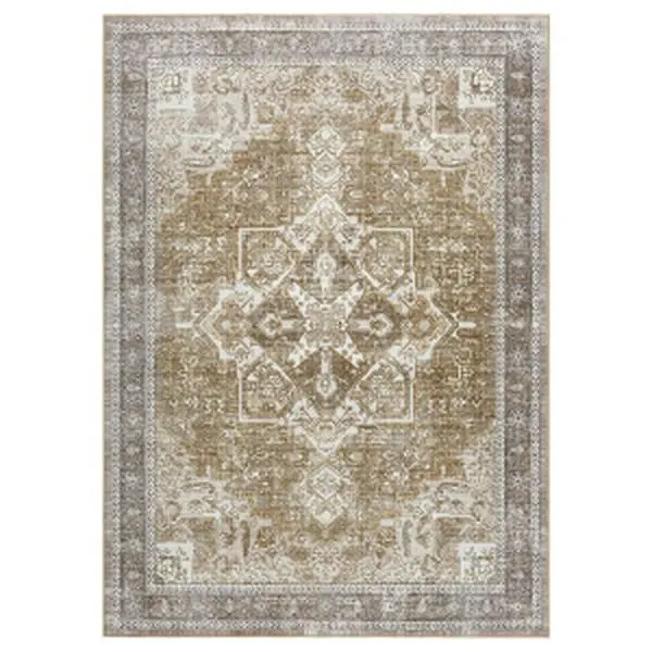 GARVEE 5x7 Area Rugs Washable Living Room Rugs Soft Retro Carpet for Bedroom Floral Oriental Carpet