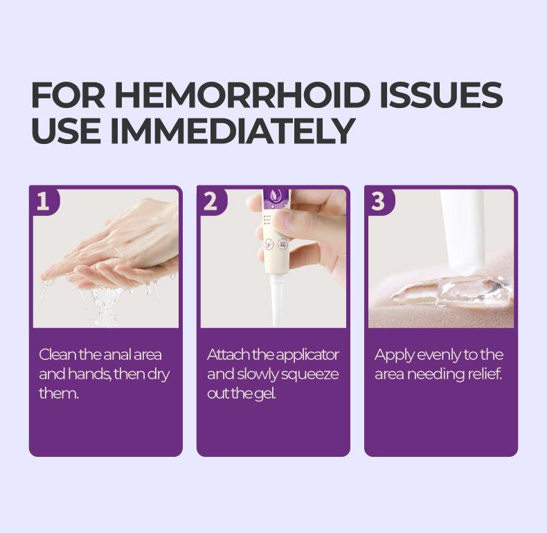Kreain Nature 4 Hemorrhoid Gel Carthamus Seed Scutellaria Baicalensis Extract Carboxymethylcellulose Purple Daisy Apply to the Skin Used for Eliminating Hemorrhoids