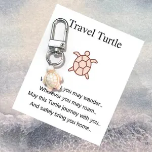 Cute Cartoon Sea Turtle Keychain, Marine Animal Series Vivid Keychain for Men and Women, Fashion Fun Keychain for Bag Decoration, Summer 2025 Creative Gift for Friends, Personalized Gift