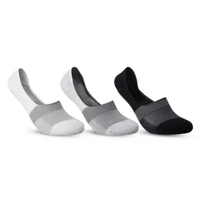 CoolMate GLOBAL 6 Pack No Show Men Socks, Thin Invisible Sock Moisture Wicking, Gift for Men (Black/White/Grey)