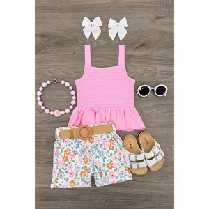 Pink Floral Short Set