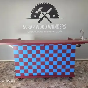 Scrap wood wonder wooden coffee cart