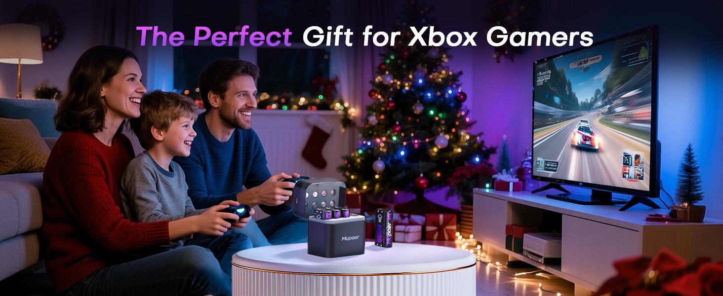 Xbox Controller Battery Pack | Rechargeable AA Batteries Lithium-ion Console Batteries & Chargers | 1.5V Rechargeable Double A Battery | Long Lasting Lithium Battery with Box for Xbox Series X/S,Xbox One X/S,Elite,Blink