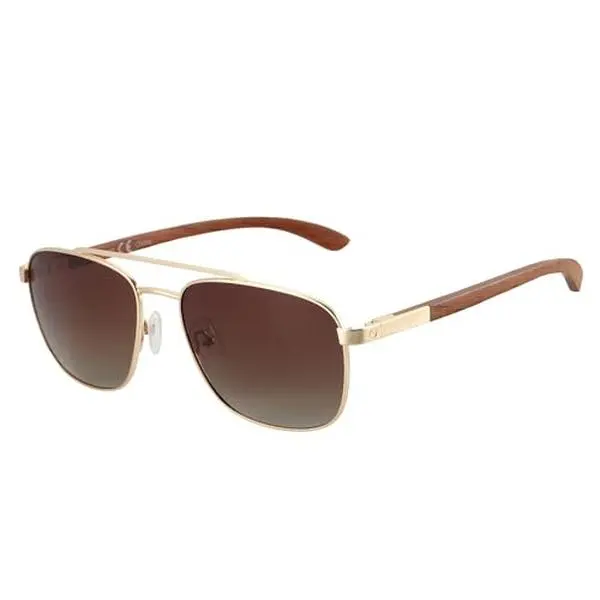 ZENOTTIC Vintage Aviator Eyewear - Fashionable Sunglasses for Men & Women, Wood-Metal Frame, Polarized UV400 Lenses, UV Protection, for Driving, Climbing, Fishing, Improve Contrast, Gift-Wrapped Branded Packaging