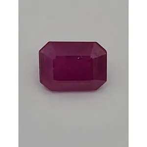 2.19ct ETW Ruby Gemstone - Emerald Cut - Heated