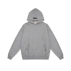 Essential Dark Oatmeal High-Quality Graphic Long Sleeve Sweatshirt for Men's Casual Outdoor Wear