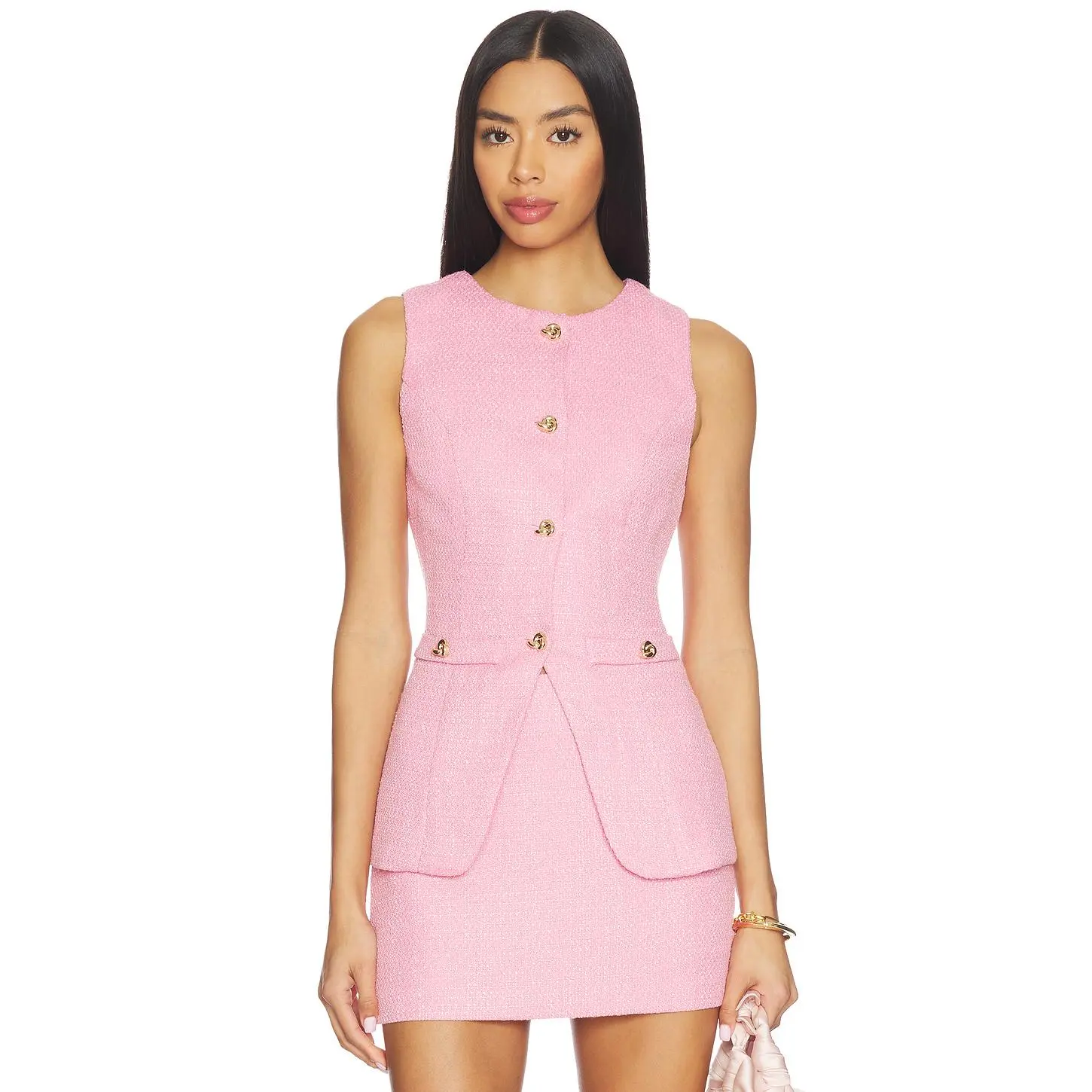 MORE TO COME Francesca Vest in Pink