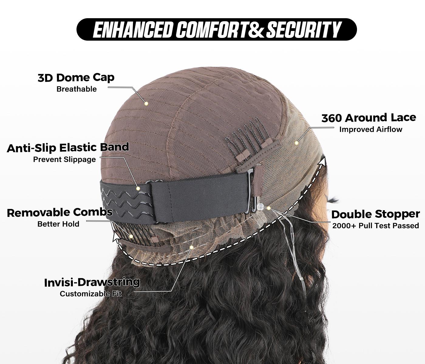 [NEW IN] OQ HAIR Water Wave 360 Lace Frontal Wear Go Glueless Wig Bleached Knots Pre-Cut Lace Invisi Drawstring Human Hair Wig #TikTokShopBlackFriday