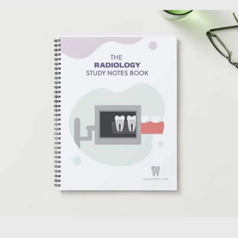 English Dental Radiology Textbook - Handwritten Notes, Flashcards, Essential Info, Key Concepts, Operatory Guide to Streamline Learning for Hygiene Students with Fun Poem