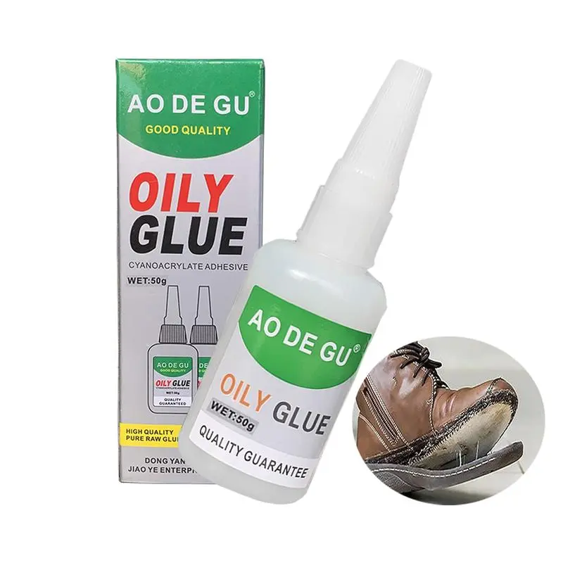 AO DE GU High-Strength Oily Super Glue - Large Capacity, Fast Bonding, Durable, No Mixing, Precision Tip, Anti-Clog Cap, Waterproof, Easy to Use, No Mess, Industrial-Automotive Home Repair Adhesive for Metals, Plastics, Wood, Ceramics