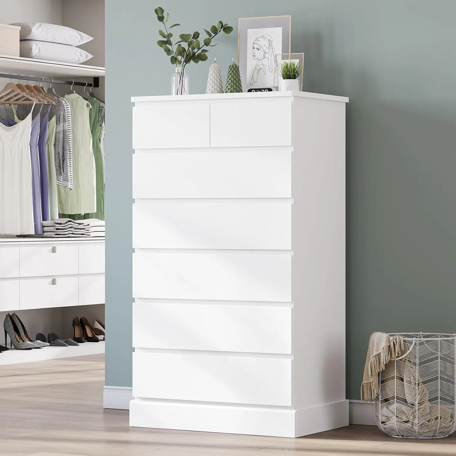 White (7 drawer)