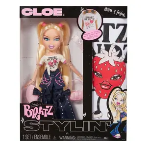 Bratz Stylin' Cloe Fashion Doll with Accessories and Customizable T-Shirt for You