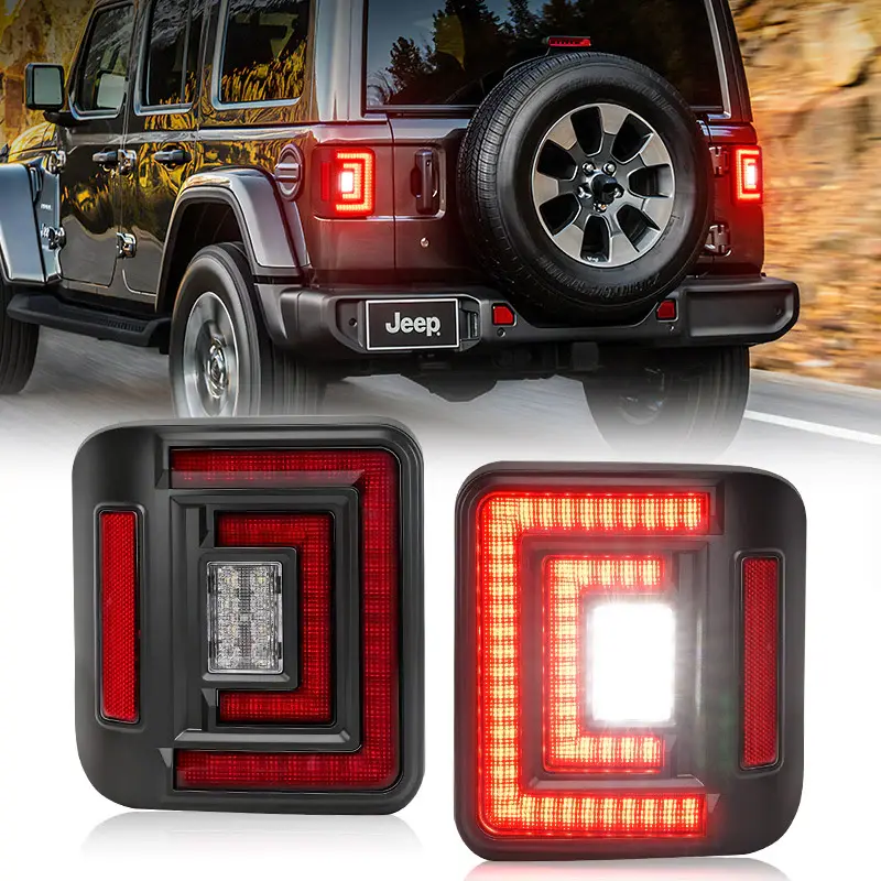 Flush Mount Jeep Wrangler Tail Lights – Ultra Bright LED Upgrade for JL 2018–2026