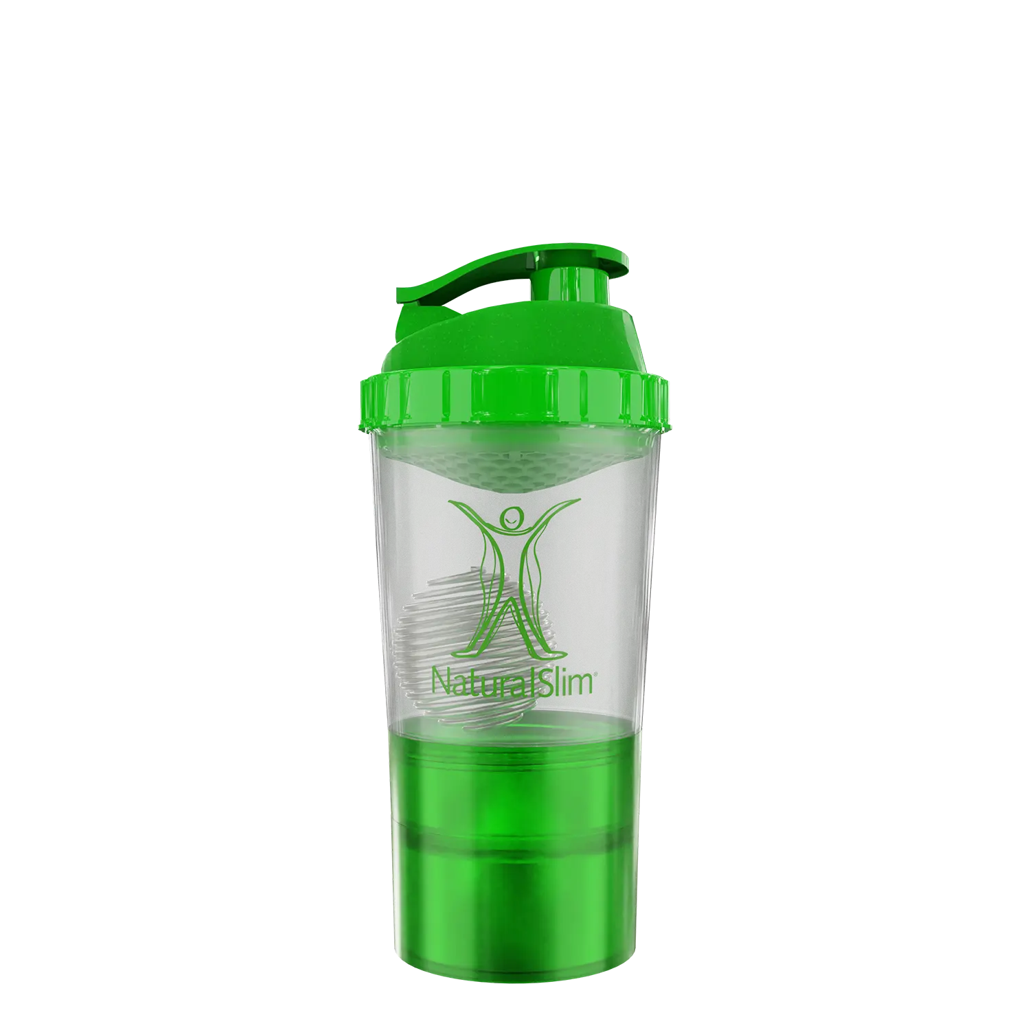 NaturalSlim Multi-Compartment Shaker Bottle for Metabolic Protein